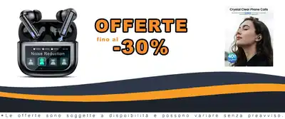 Earbuds Bluetooth ANC 40Ore Bass IPX7 Acqua Tecnologia Audio
